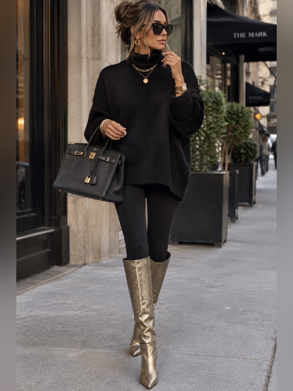 COPY - Zara Boots gold snakeskin blue collection size 6.5